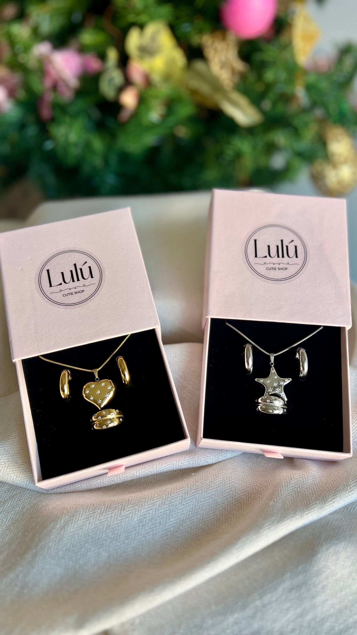 Pack Regalo - Colgante, Pendientes y Anillo Star