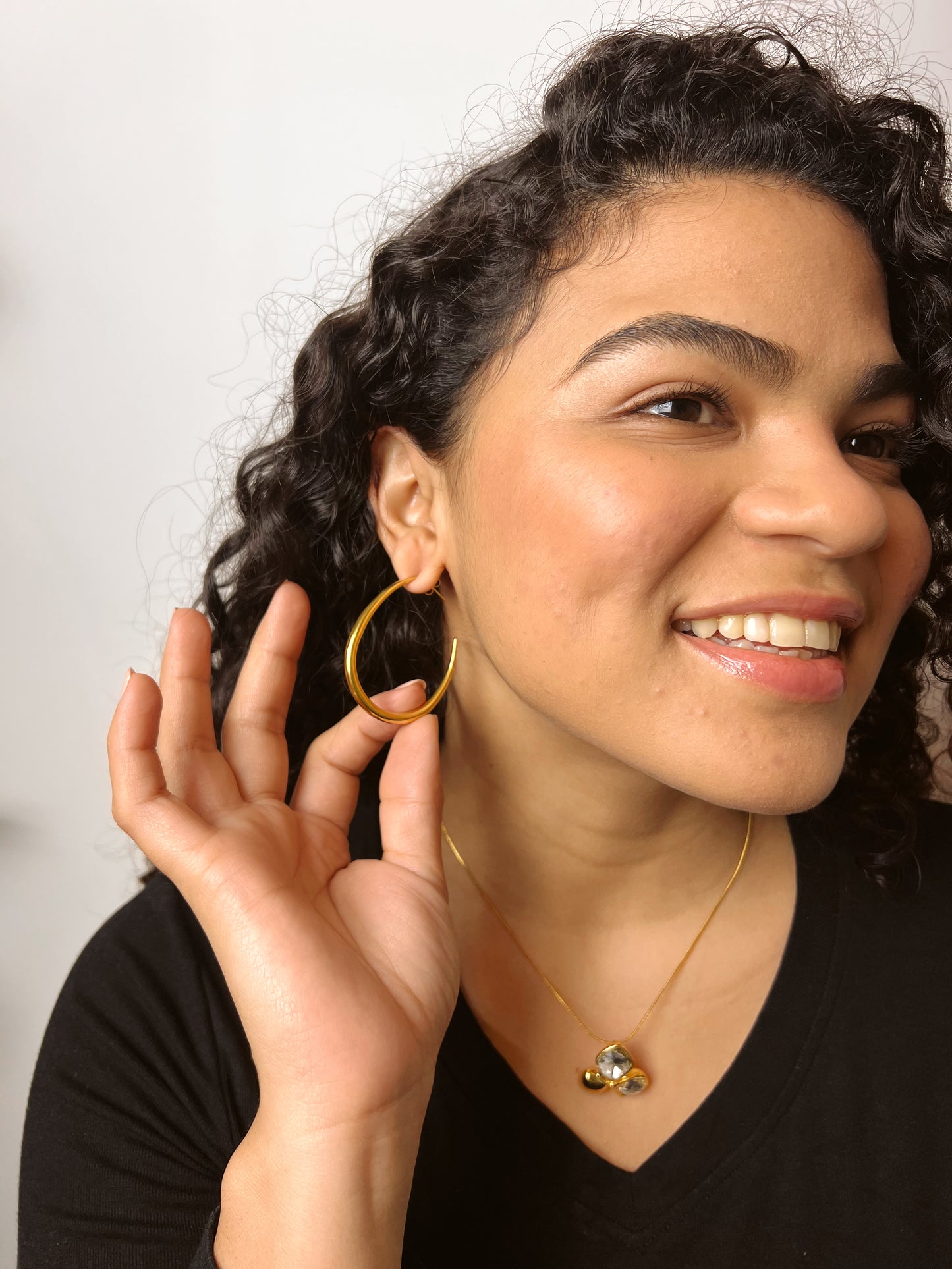 Pendientes Luna Maxi