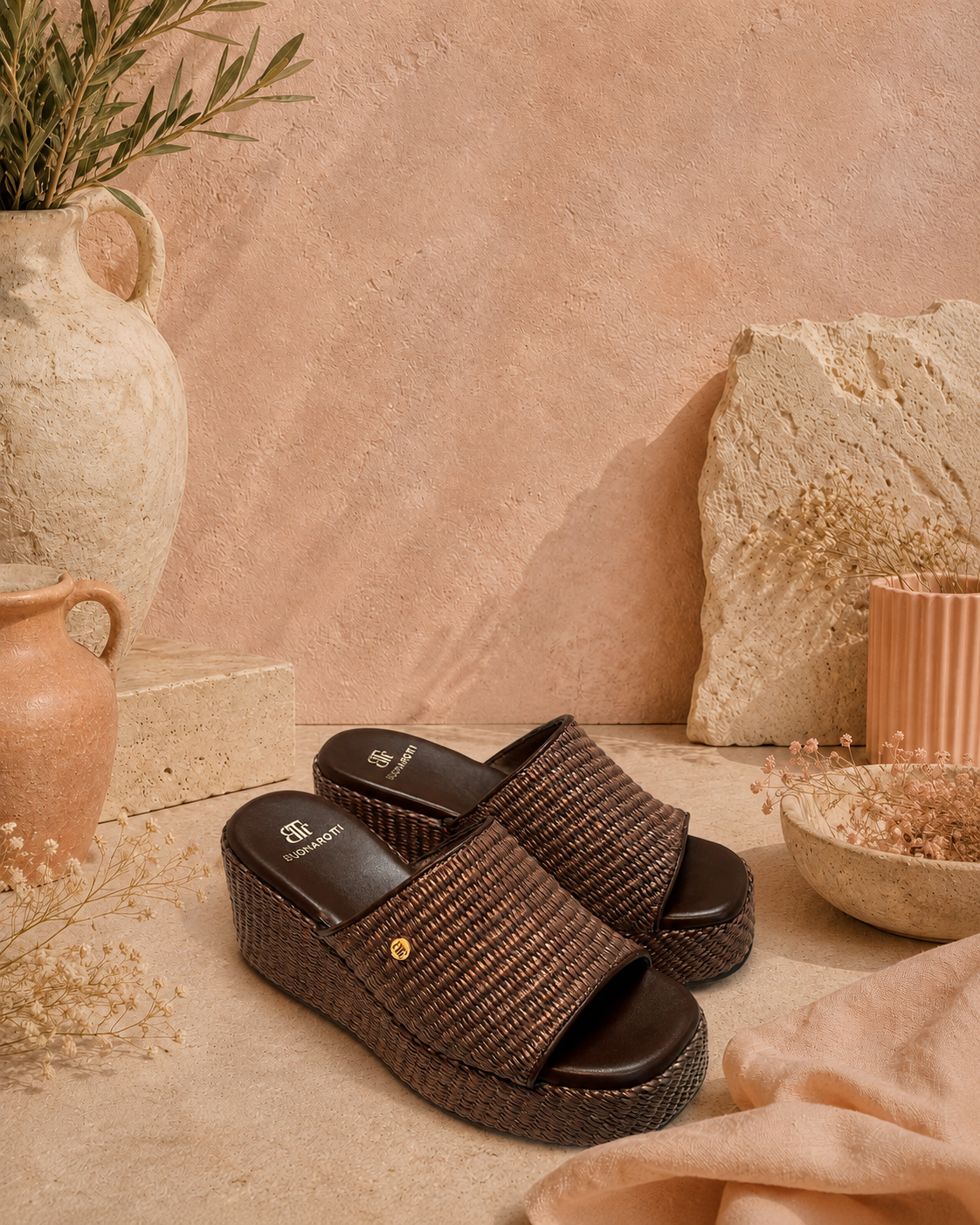 Sandalia Plataforma Coffee
