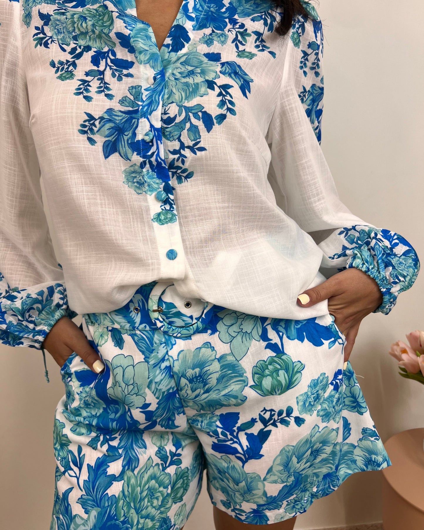 Pantalón Blue Flowers