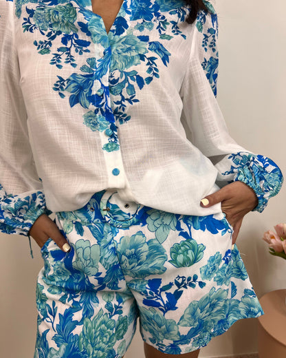 Pantalón Blue Flowers